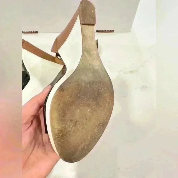 Pazolini Women's Patent Leather Heels Black/Brown Size 36.5 - Picture 5 of 8